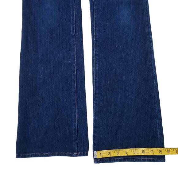 Baby Boot Cut Jeans JBrand Size 25 Low Rise Dark Stretch Denim Bootcut VGUC - Picture 3 of 10